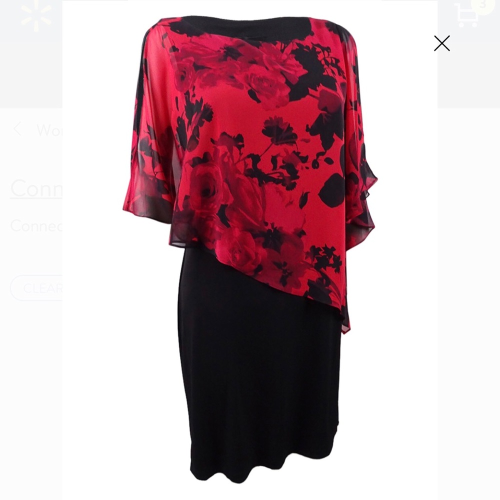 Women’s Chiffon Overlay Dress